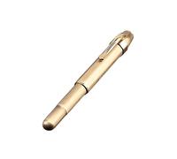 XMKT New Vintage Brass Mini Short Pocket Fountain Pen Office School Stationery Travel portable Writing Fluent Ink Pens(A,EF(Hooded nib))