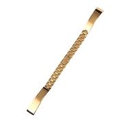 XMKT Stainless steel watchband silver Rose gold bracelet Replacement strap 6 8 10 12 14mm Small size dial lady fashion watch chain(B golden,10mm)