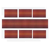 Xmkuwa Placemats, Washable PVC Table Mats, Woven Vinyl Placemat for Dining Table Place Mats Set (6 placemats and 1 Table Runner, Wine Red)