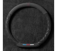 XMlgcm Suede pattern Car Steering Wheel Covers for Bmw 3 Series M3 E90 E91 E92 E93 F30 F31 F34 F35 F80 G20 G21,Anti-slip, No Stitching Needed,soft anti slip breathable accessories