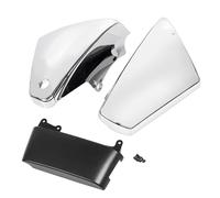XMMT 1 Pair Side Battery Cover Fairing Cap ABS Plastic Battery Side Panel Oil Tank Cover Protection for Kawasaki Vulcan VN900 Classic Custom 2006-2020, Chrome