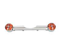 XMMT 13" Rear Turn Signal Light Bar Housing Directional Bracket w/Amber Spike Lens Cover For Harley Heritage Softail Road King Electra Glide