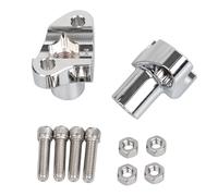XMMT Chrome 1 Inch Motorcycle Handlebar Risers, Aluminum Alloy Motorcycles 2" Height Increase Riser, Compatible with Sportster Softail Dyna V-Rod
