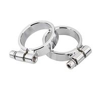 XMMT Chrome Aircraft-Style Exhaust Seal Clamp Clip Compatible with Harley XL Ironhead Sportster Model 1957-1985