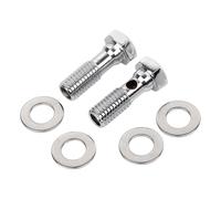 XMMT Chrome CNC Aluminium 1/2" - 13 Head Breather Bolts Kit For Harley Dyna Low Rider Electra Road Glide Road King Sportster Softail Sportster 1200 883
