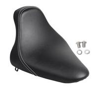 XMMT Driver Rider Solo Seat For Harley Fat Boy Night Train Heritage Softail FLSTN 2000-2007 FXST 2000-2005,White Stitch