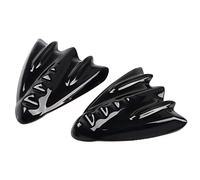 XMMT Gloss Black Plastic Inner Fairing Mirror Block Off Cover Plates for Harley Touring Street Glide FLHX 2006-2013