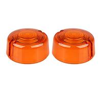 XMMT Motorcycle 3" Bullet Turn Signal Light Lens Amber Flat Replacement OEM 68457-86 for Harley Dyna FXD,Softail FXST,Sportster 883 1200,Super Glide FXR