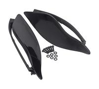 XMMT Motorcycle Side Wing Windshield Air Deflector For Harley Touring Street Glide Electra Glide 2014-2023,Black