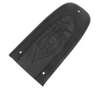 XMMT PU Leather Black Flame Rear Seat Fender Bib For Harley Touring Ultra Limited,Electra Glide Road Glide Road King