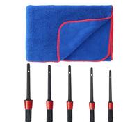 XMNIVATE 1 Piece Of Car Drying Towel, 5 Pieces Of Car Wash Brush, Microfiber Towel, Car Drying Towel, Car Beauty Towel