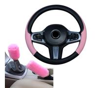 XMNIVATE 1 Piece Of Car Steering Wheel Cover, 1 Piece Of Handbrake Cover, 1 Piece Of Gear Lever Cover, Car Interior Accessories, Car Steering Wheel Cover Accessories, Car Anti-Skid Cover