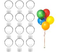 XMNIVATE 12PCS Balloon Stand Balloon Weight Hydrogen Balloon Weight Plastic Balloon Stand Comes with Stand and Weight Perfect for Weddings and Celebrations