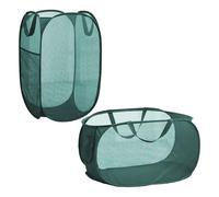 XMNIVATE 2-Piece Folding Dirty Laundry Basket, Foldable Laundry Basket, Laundry Basket With Handle, Foldable Basket, Laundry Basket Camping