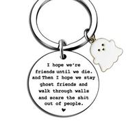 XMNIVATE 2 Pieces Of Ghost Keychain, Strong, Wear-Resistant And Not Easy To Rust, S For Classmates And Friends, Creative And Cute Backpack Decoration.