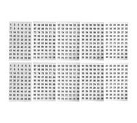 XMNIVATE 20 Sheets Of Transparent Number Stickers, Self-Adhesive, Seamless And Not Easy To Fall Off, Cup Stationery Number Sorting Label, Beauty Nail Oil Bottle Classification Identification.