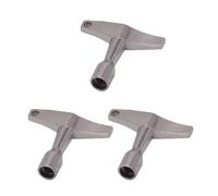 XMNIVATE 3 Pieces Of Silver T-Shaped Drum Set Keys, Aluminum Alloy Quick Adjustment Wrench, Universal Drum Set Wrench, Musical Instrument Tool Accessories.