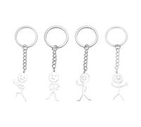 XMNIVATE 4 Funny Finger Keychains, Humorous Expression Of Emotions, Lightweight To Carry With You, Fun Pendants, Decorative Keys, Bags.