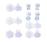 XMNIVATE 5 Pairs Of Flower-Shaped Stiletto-Heeled Protective Shoe Covers, 4 Pairs Of Round Heel Protectors, Heel Protectors, Women'S Heel Protectors