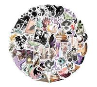 XMNIVATE 50 Sticker Set, Cartoon Witch Sticker Set, Bicycle 3D Stickers, Motorcycle Stickers, Gothic Stickers, Witch Stickers for Laptop, Scrapbook