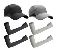 XMNIVATE Pack of 2 Women's Baseball Caps, 2 Pairs of Sun Protection Ice Caps, Summer Hats for Men, Sports Running Hats, Sun Protection Hats for Outdoor Use. Dark Gray