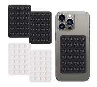 XMNIVATE Pack of 4 Car Phone Holder, Silicone Suction Cup, Power Bank Holder (Black, White)