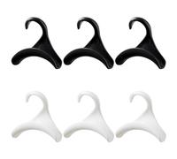 XMNIVATE Pack of 6 Handbag Hooks, Multifunctional Coat Hooks, Wardrobe Storage Hooks for Hanging Backpacks, School Bags, Scarves, Belts and Ties