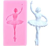 XMOLDNMS Ballet Dancer Silicone Mould Ballet Fondant Moulds for Cake Decoration Cupcake Topper Candy Chocolate Polymer Clay Gum Paste