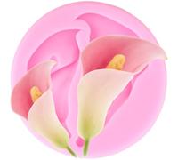 XMOLDNMS Calla Lily Silicone Fodant Mould for Cake Decoration Chocolate Cupcake Topper Candy Polymer Clay Gum Paste