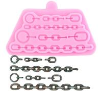 XMOLDNMS Chains Silicone Moulds Chain Pirate Fondant Mould for Sugar Cake Decorating Cupcake Topper Chocolate Gum Paste Candy Polymer Clay