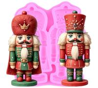 XMOLDNMS Christmas Fondant Molds Nutcracker Soldier Silicone Mold