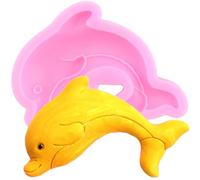 XMOLDNMS Dolphin Silicone Fondant Moulds Dolphin Chocolate Candy Mould for Cake Decoration Cupcake Topper Polymer Clay Gum Paste