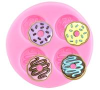 XMOLDNMS Donut Silicone Mould Doughnut Fondant Moulds for Cake Decoration Cupcake Topper Chocolate Candy Polymer Clay Gum Paste