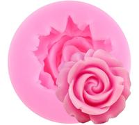 XMOLDNMS Flower Silicone Moulds Rose Flower Fondant Silicone Mould for Cake Decoration Sugar Craft Candy Cupcake Topper Polymer Clay Chocolate Gum Paste