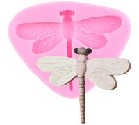 XMOLDNMS Insect Dragonfly Silicone Moulds Dragonfly Fondant Mould for Cake Decoration Cupcake Topper Sugar Craft Candy Polymer Clay Chocolate Gum Paste