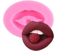 XMOLDNMS Lips Fondant Candy Silicone Mould Lips Fondant Moulds for Cake Decoration Cupcake Topper Chocolate Gum Paste Polymer Clay
