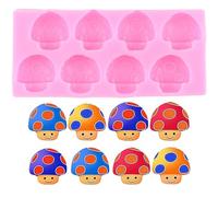XMOLDNMS Mushroom Silicone Mould Mushroom Chocolate Fondant Moulds for Cake Decorating Cupcake Topper Candy Gum Paste Polymer Clay