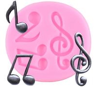 XMOLDNMS Music Note Fondant Silicone Mould for Cake Decoration Cupcake Topper Candy Chocolate Polymer Clay Gum Paste