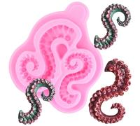 XMOLDNMS Octopus Tentacles Silicone Mold For Cake Decorating Cupcake Topper Candy Chocolate Gum Paste Polymer Clay, XM235M