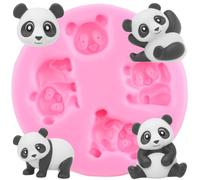 XMOLDNMS Panda Silicone Fondant Moulds for Cake Decorating Cupcake Topper Chocolate Gum Paste Candy Polymer Clay