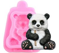 XMOLDNMS Panda Silicone Mould Panda Animal Fondant Moulds for Cake Decorating Cupcake Topper Chocolate Gum Paste Candy Polymer Clay