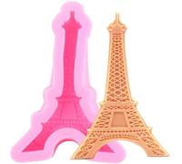 XMOLDNMS Paris Eiffel Tower Silicone Mould Chocolate Fondant Mould for Cake Decorating Cupcake Topper Gum Paste Candy Polymer Clay