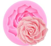 XMOLDNMS Rose Flower Silicone Moulds Flower Bloom Rose Fondant Mould for Cake Decoration Cupcake Topper Chocolate Candy Polymer Clay Gum Paste