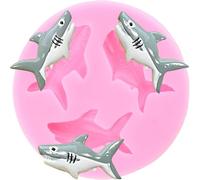 XMOLDNMS Shark Silicone Fondant Mould for Cake Decoration Cupcake Topper Candy Chocolate Polymer Clay Gum Paste