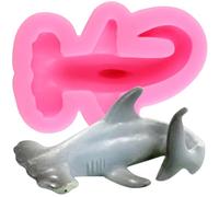 XMOLDNMS Shark Silicone Mould Sea Animal Fondant Mould for Cake Decoration Cupcake Topper Chocolate Candy Polymer Clay Gum Paste