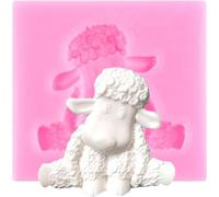 XMOLDNMS Sheep Silicone Mould Animal Sheep Fondant Moulds for Cake Decoration Cupcake Topper Candy Chocolate Polymer Clay Gum Paste