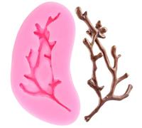 XMOLDNMS Tree Branch Silicone Mould Twig Branch Leaves Fondant Moulds for Sugar Cake Decorating Cupcake Topper Chocolate Gum Paste Candy Polymer Clay