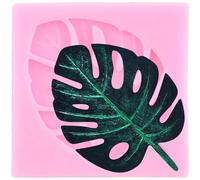 XMOLDNMS Turtle Leaf Fondant Moulds Palm Leaf Silicone Mould Tropical Leaves Candy Moulds for Cake Decoration Chocolate Cupcake Topper Polymer Clay Gum Paste