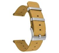 XMOQOKURW Quick Release Nylon Canvas Watch Strap 18-22mm Unisex Man and Woman for Smart Watch Quartz Watch Traditional Watch(Giallo,24mm)