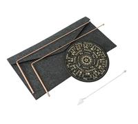 Xmpmrb Copper Dowsing Rods - 2PCS Divining Rods+Dowsing Pendulum + Divination Mat- for Ghost Hunting Tools, Divining Water, Treasure, Buried Items Etc